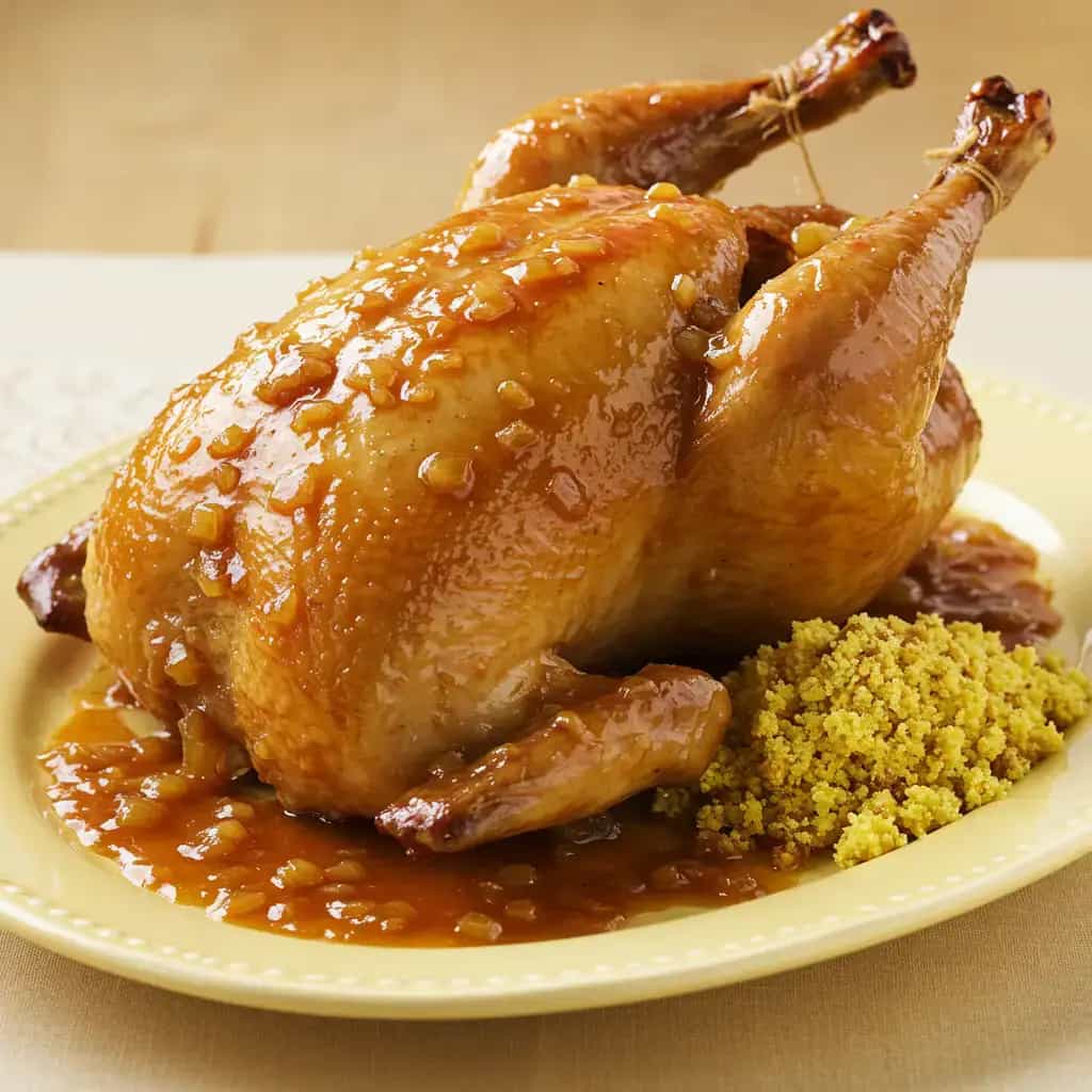 Galeto Recheado com Farofa Deliciosa