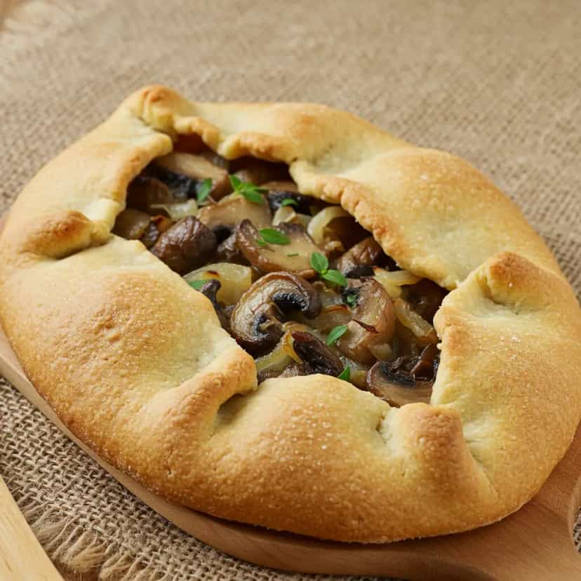 Foto deliciosa de Galette de Cogumelos pronta para servir - Outras Receitas
