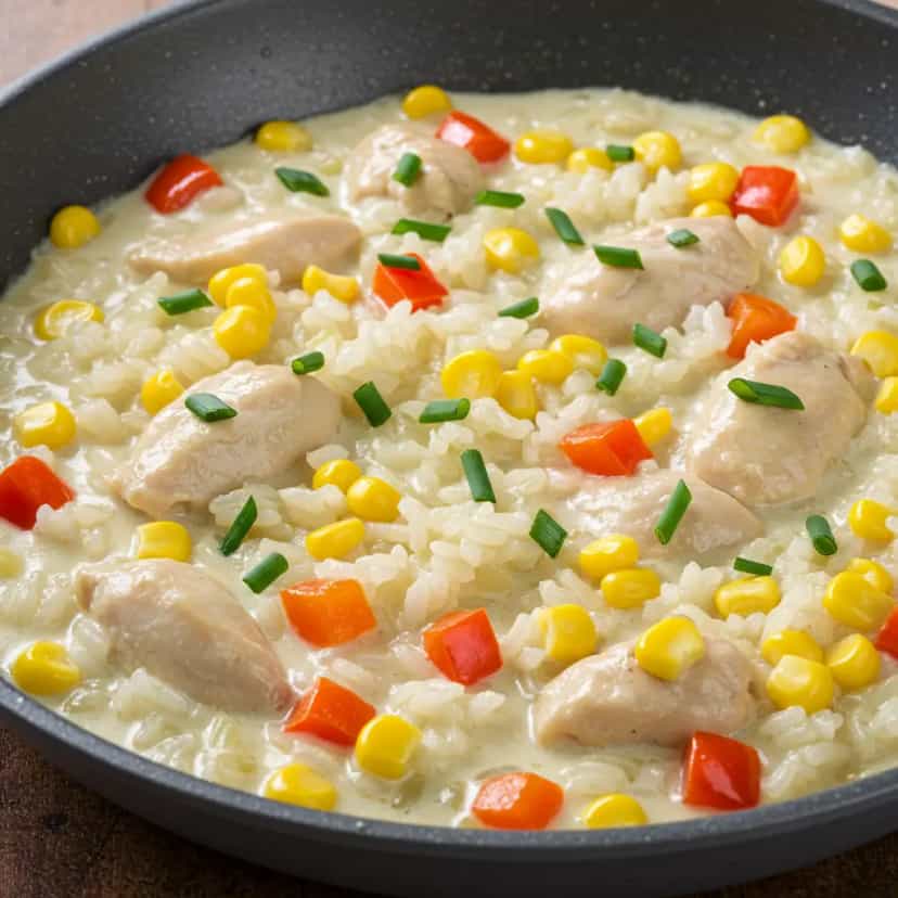 Foto deliciosa de Galinhada Tradicional pronta para servir - Carnes & Frango