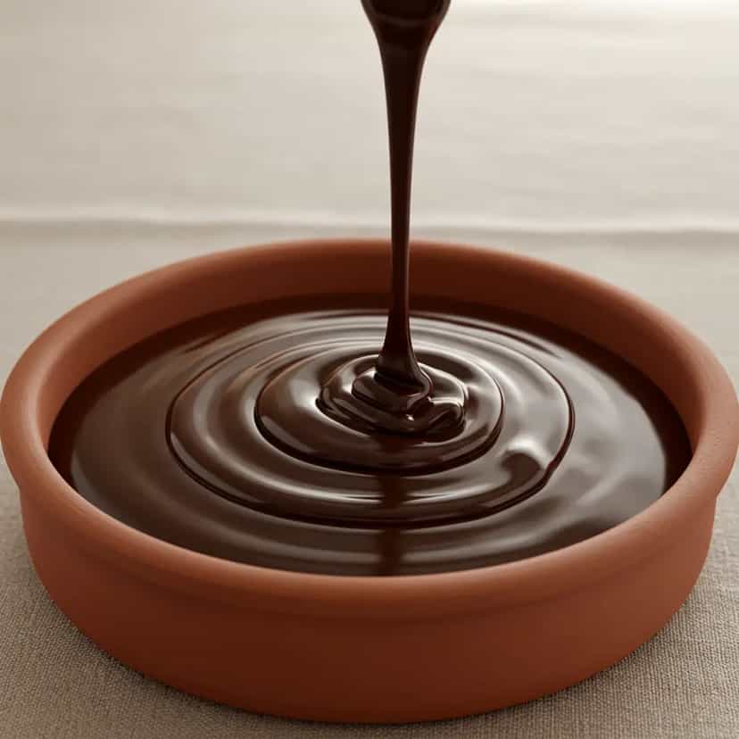 Foto deliciosa de Ganache de Chocolate Meio Amargo pronta para servir - Outras Receitas
