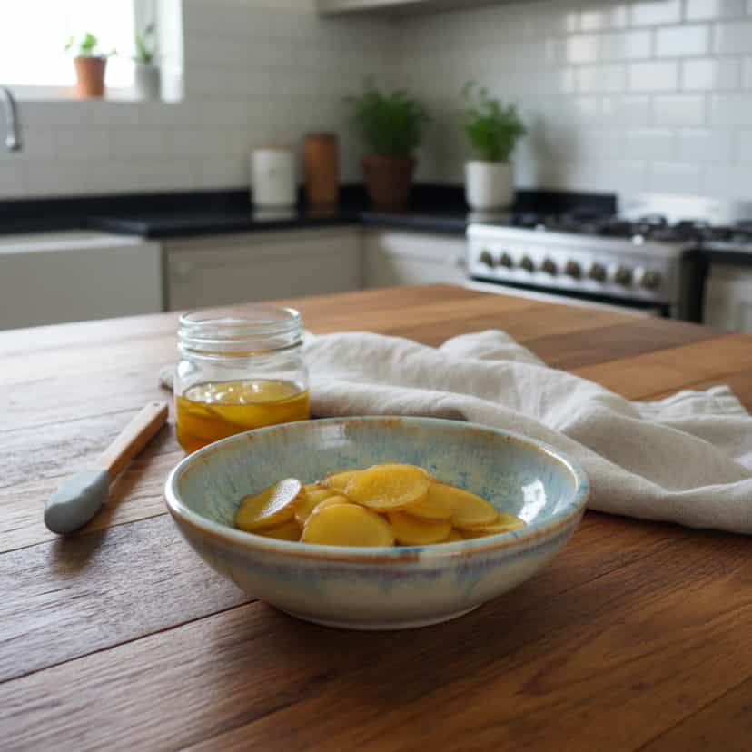 Foto deliciosa de Gari: Conserva de Gengibre pronta para servir - Snacks Naturais