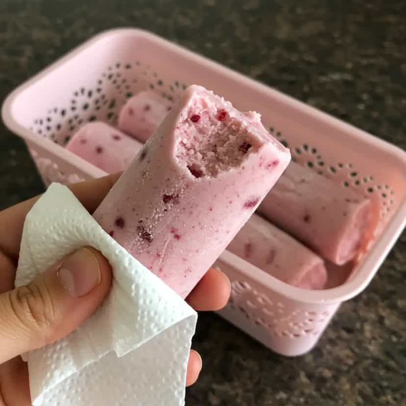 Foto deliciosa de Geladinho Cremoso pronta para servir - Doces Gelados & Sorvetes