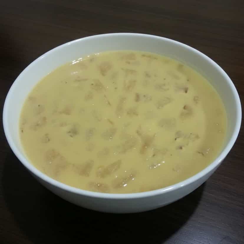 Foto deliciosa de Gelado Cremoso de Abacaxi pronta para servir - Doces Gelados & Sorvetes