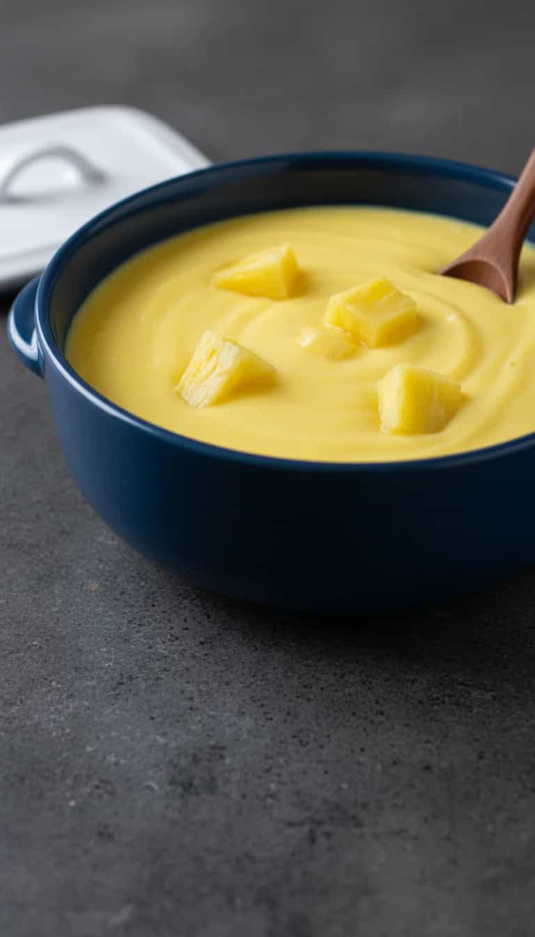 Foto deliciosa de Gelado Cremoso de Abacaxi Diet pronta para servir - Doces Gelados & Sorvetes