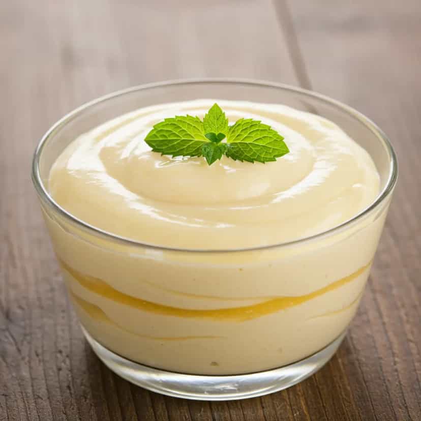Foto deliciosa de Gelado de Abacaxi com Morango pronta para servir - Doces Gelados & Sorvetes