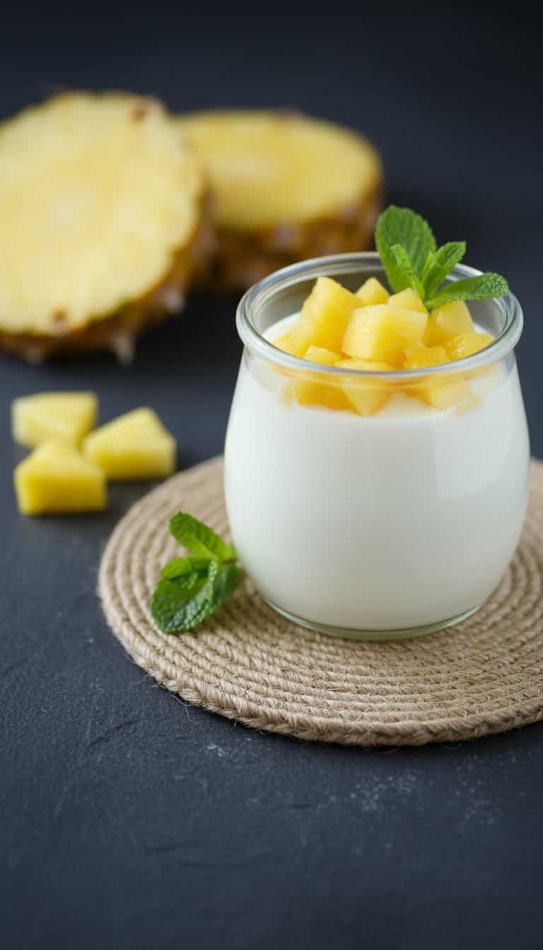 Gelado de Abacaxi Cremoso