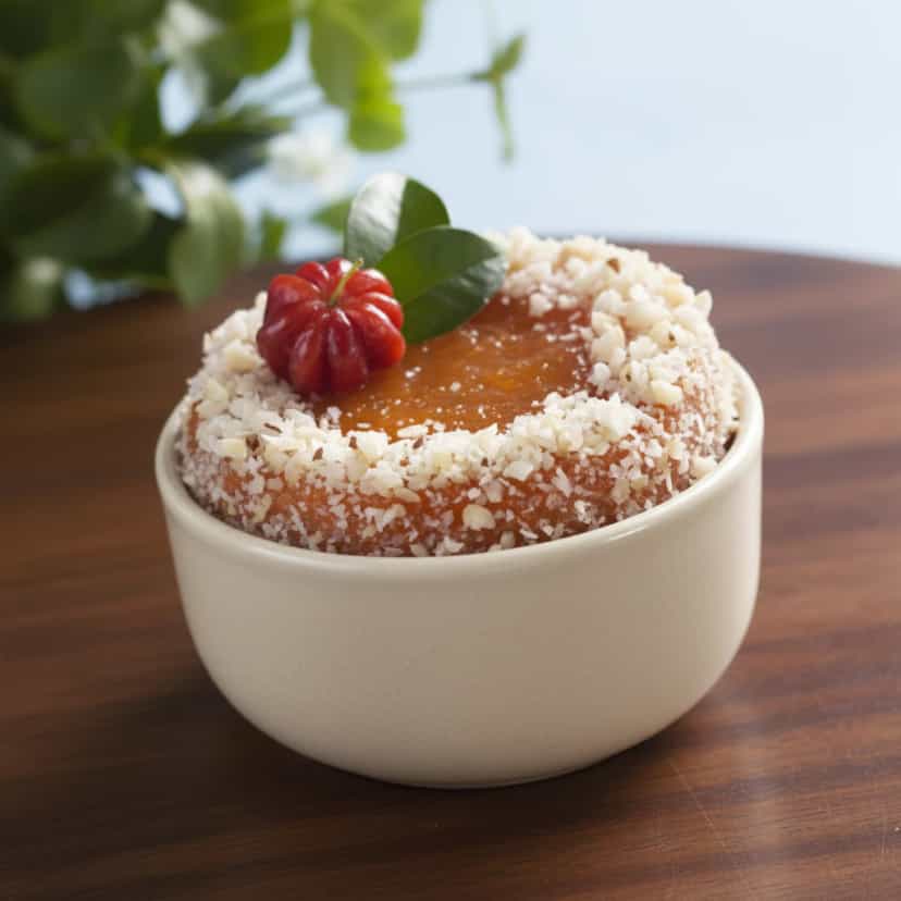 Foto deliciosa de Gelado de Pitanga pronta para servir - Doces Gelados & Sorvetes