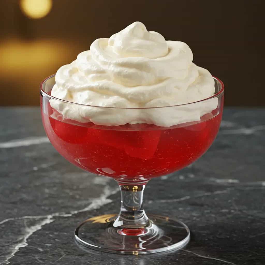 Gelatina Cremosa com Suspiros