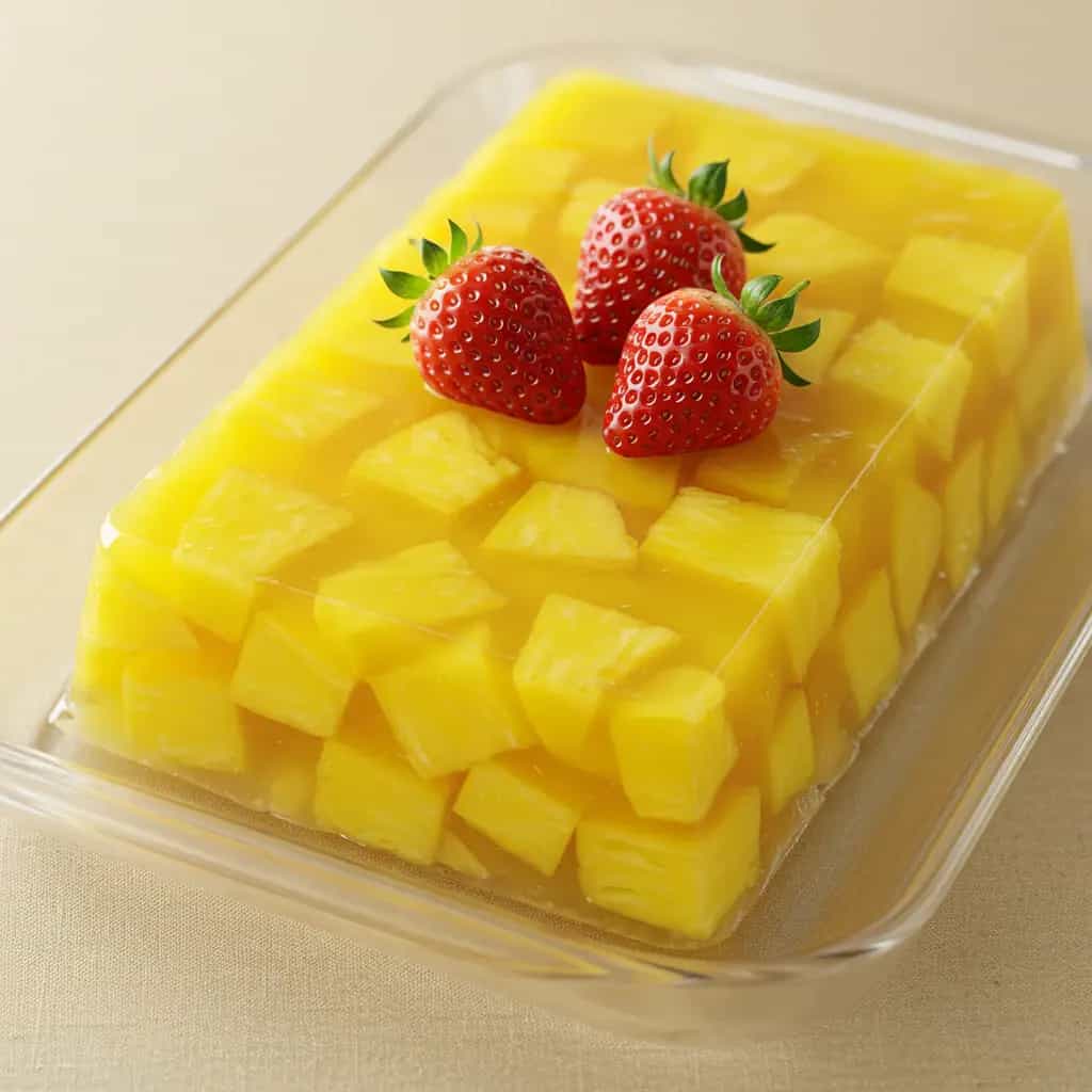 Gelatina Cremosa de Abacaxi