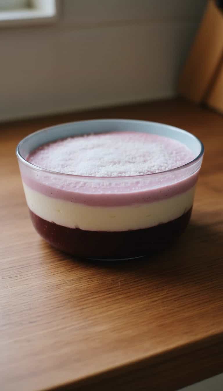 Foto deliciosa de Gelatina Cremosa de Guaraná pronta para servir - Pudins & Cremes