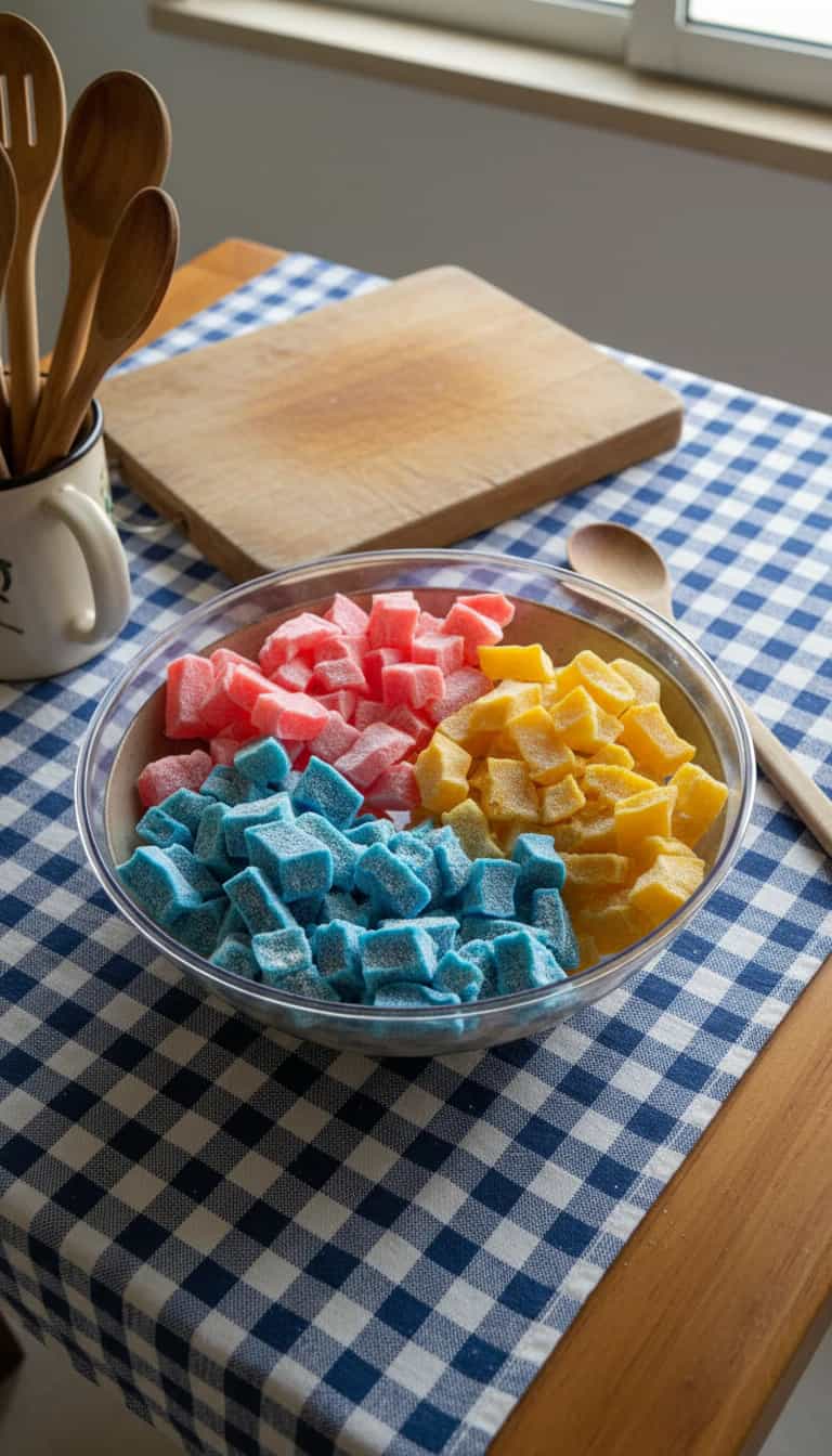 Foto deliciosa de Gelatina de Cachaça pronta para servir - Doces Gelados & Sorvetes