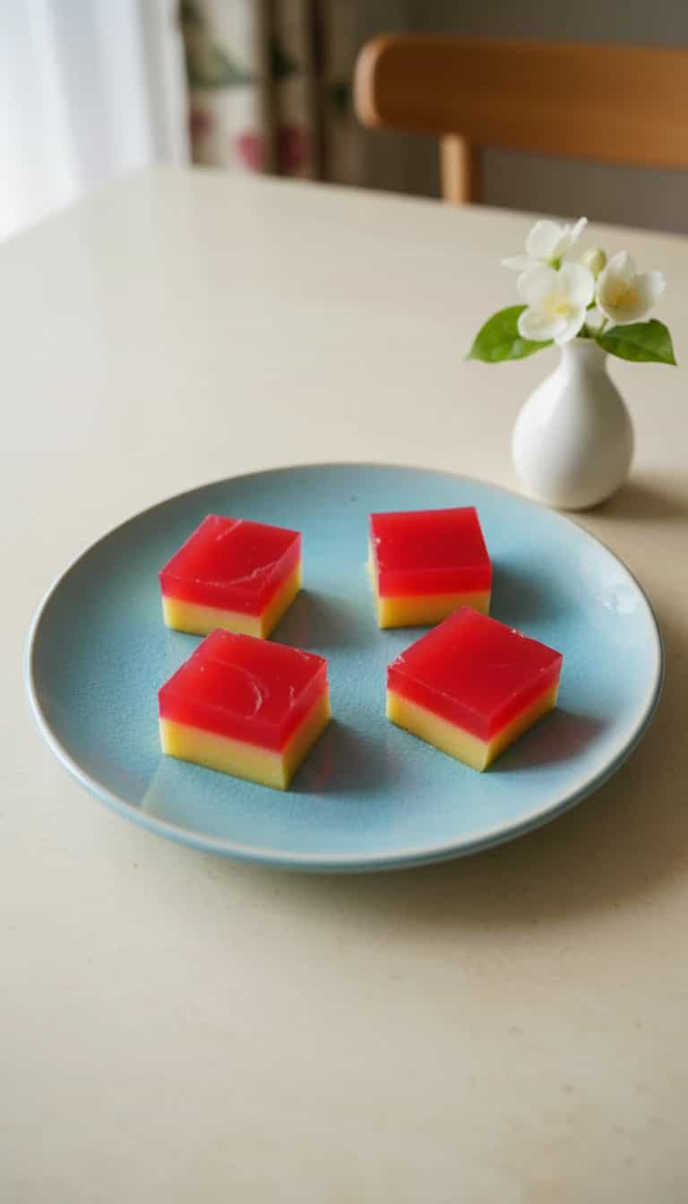 Foto deliciosa de Geléia Colorida: Vermelha e Amarela pronta para servir - Outras Receitas