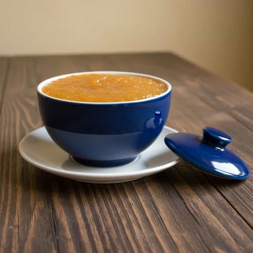 Foto deliciosa de Geleia Cremosa de Damasco pronta para servir - Outras Receitas