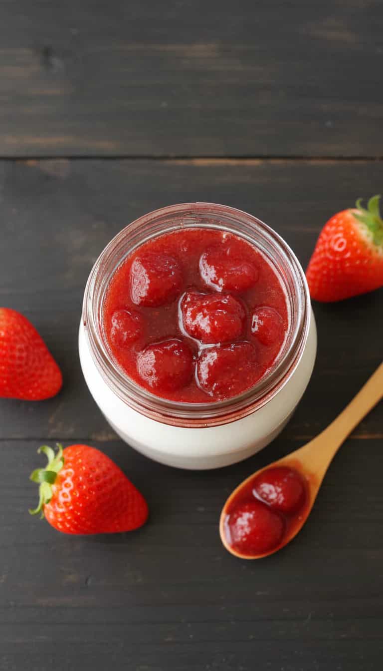 Foto deliciosa de Geléia de Morango Caseira pronta para servir - Outras Receitas