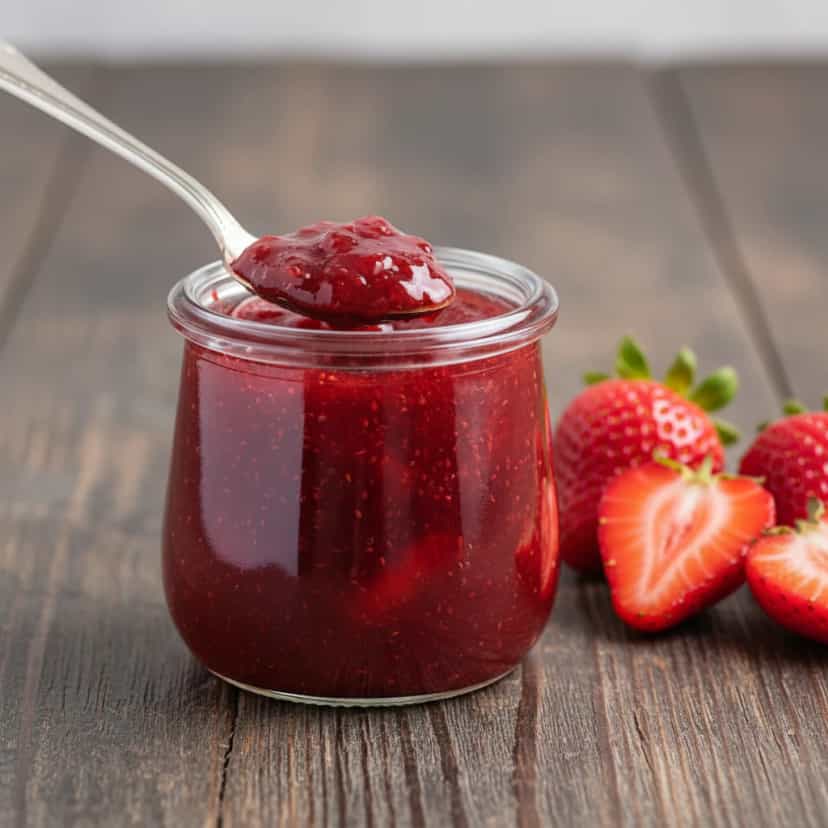Foto deliciosa de Geleia de Morango Caseira pronta para servir - Outras Receitas