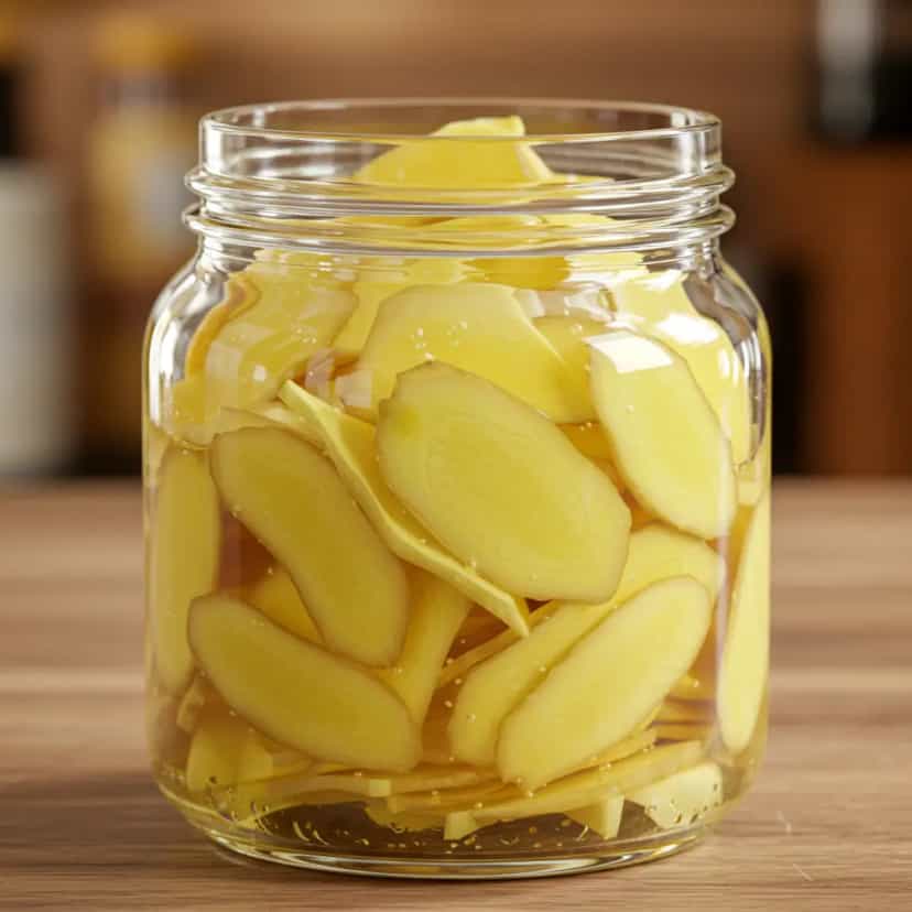 Foto deliciosa de Gengibre em conserva pronta para servir - Outras Receitas