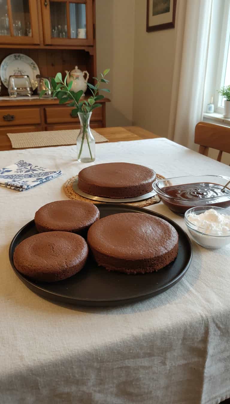 Foto deliciosa de Genoise de Chocolate com toque de Maçã pronta para servir - Bolos & Cupcakes