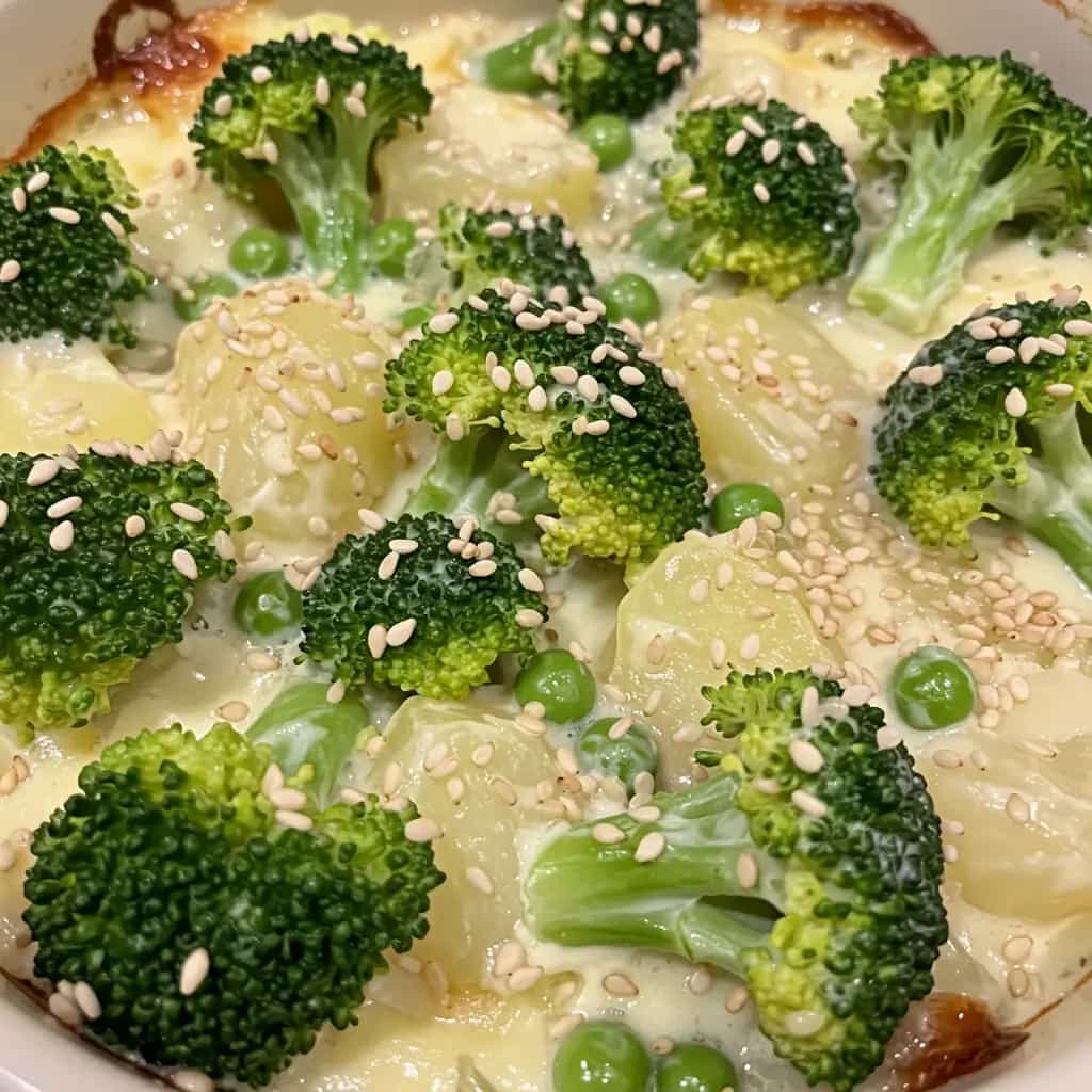 Gratinado de Batata e Brócolis