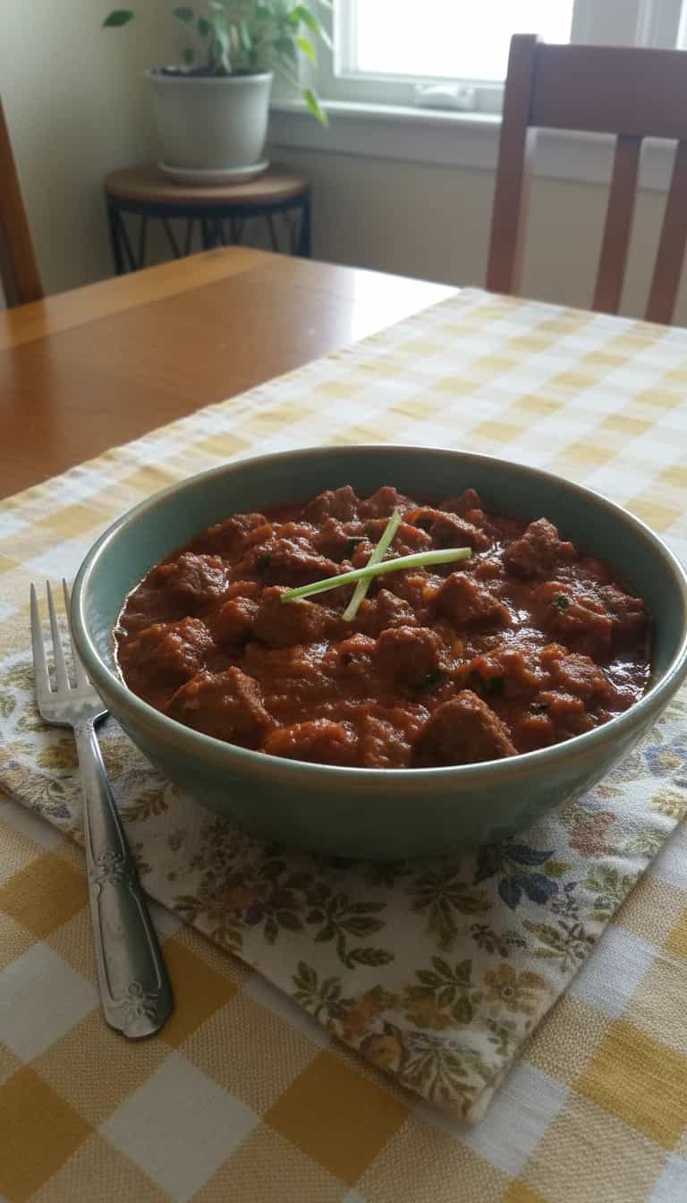Foto deliciosa de Guisado de Coxão Duro com Salsão pronta para servir - Carnes & Frango