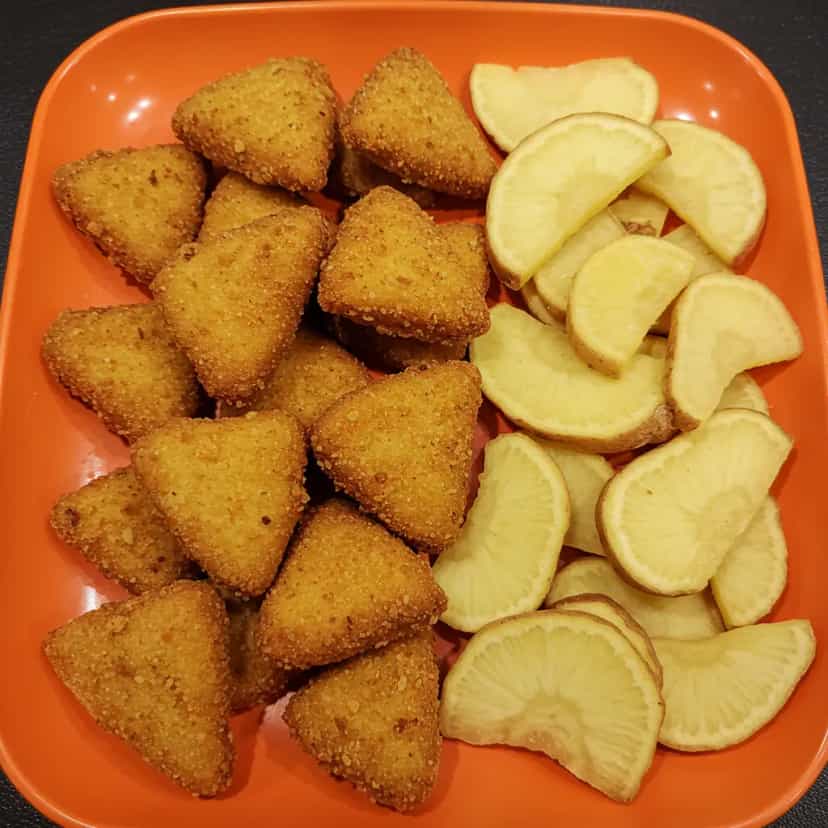 Foto deliciosa de Gurjão de peixe pronta para servir - Salgadinhos