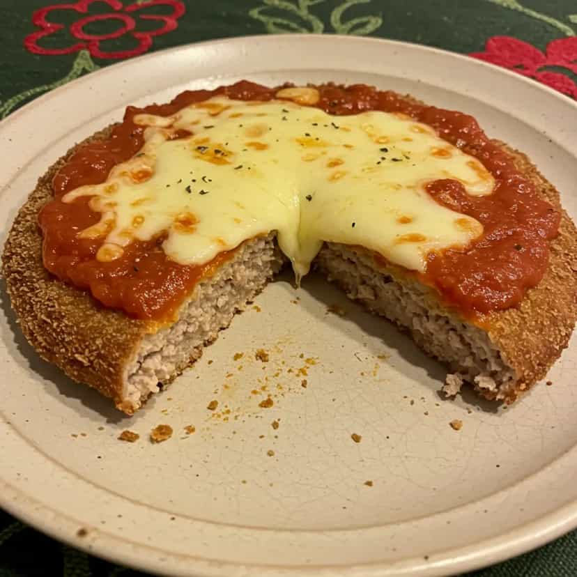 Foto deliciosa de Hambúrguer à Parmegiana pronta para servir - Sanduíches & Hambúrgueres