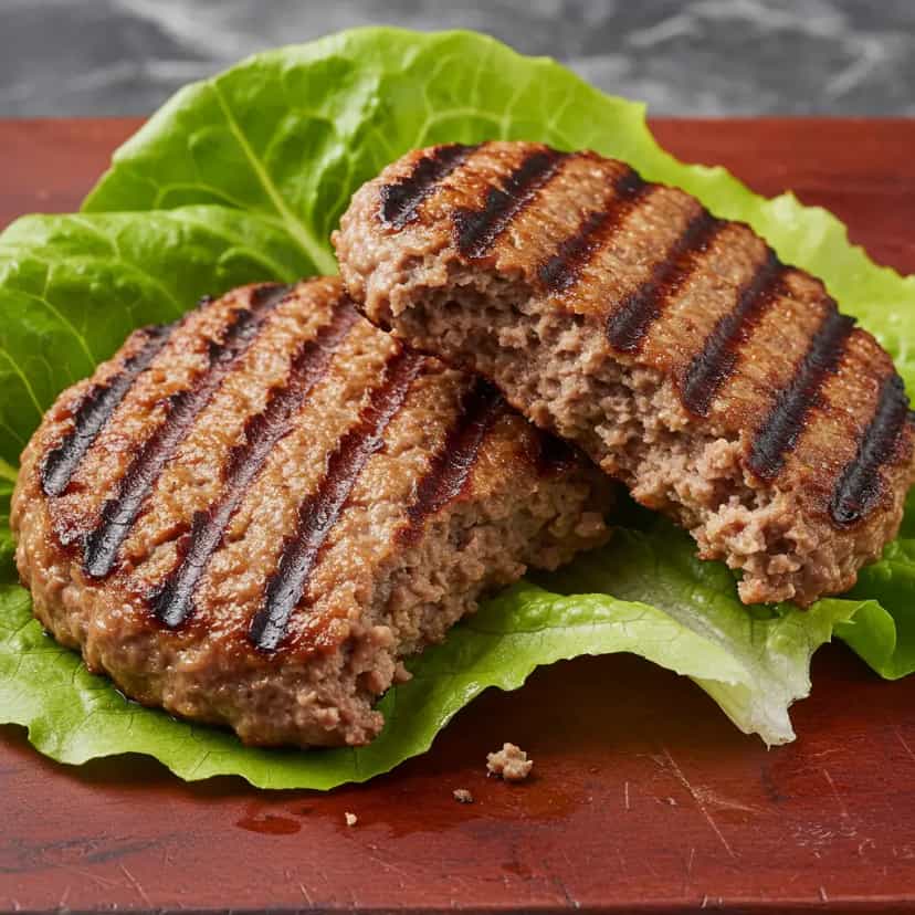 Foto deliciosa de Hambúrguer Caseiro pronta para servir - Sanduíches & Hambúrgueres