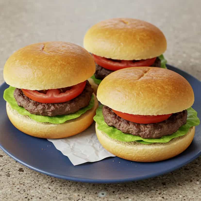 Foto deliciosa de Hambúrguer de Alcatra com Bacon pronta para servir - Outras Receitas