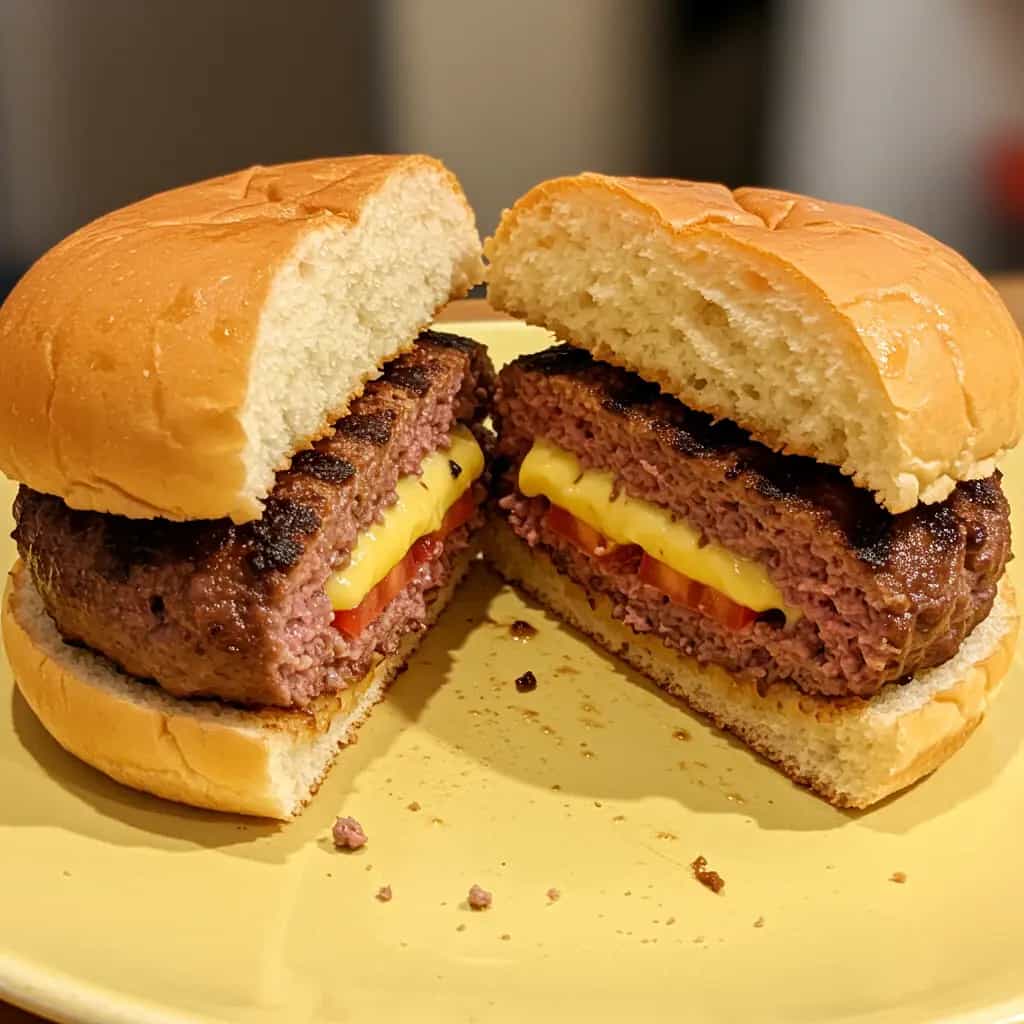 Hambúrguer Recheado na Brasa