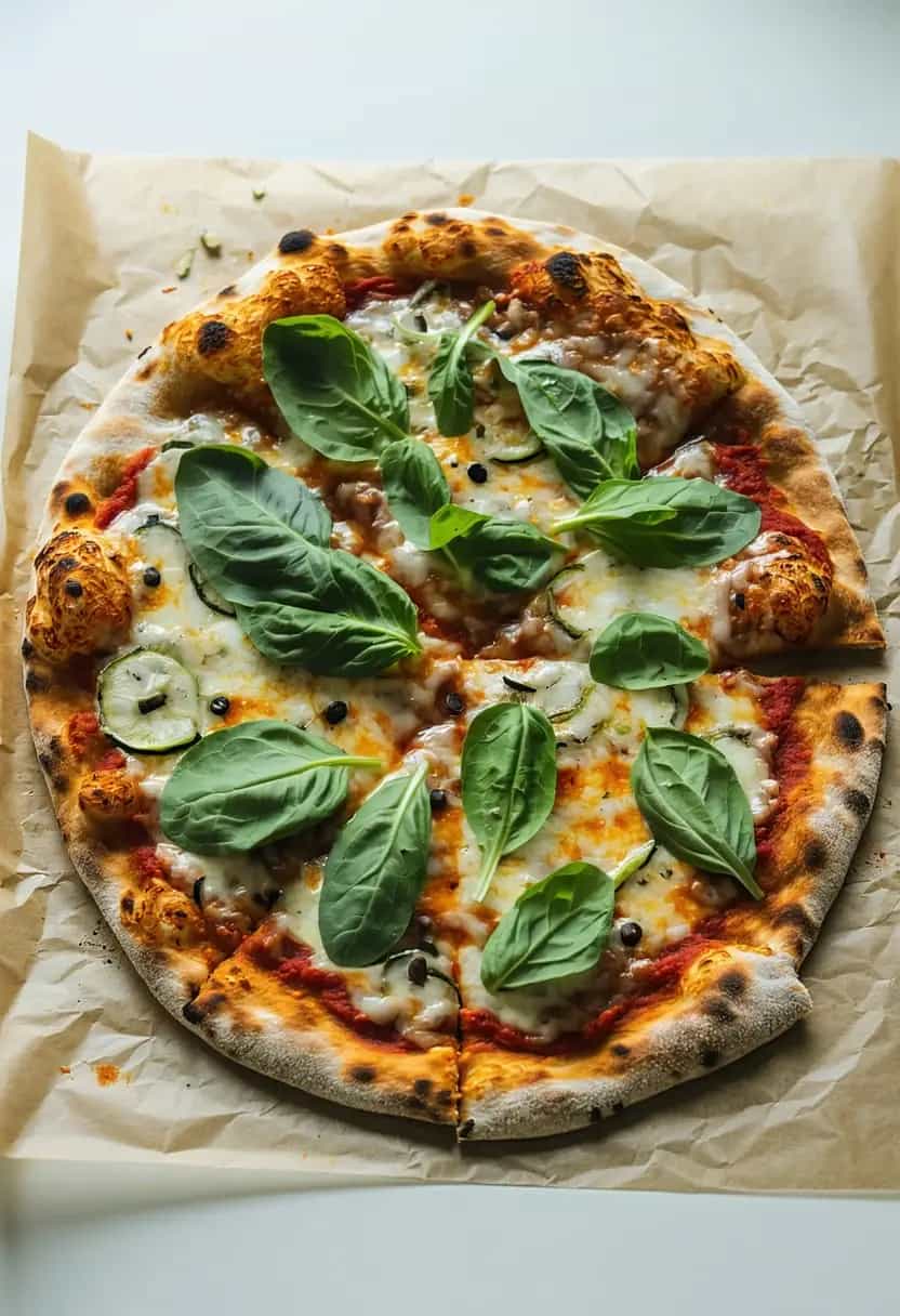 Pizza Saudável com Vegetais