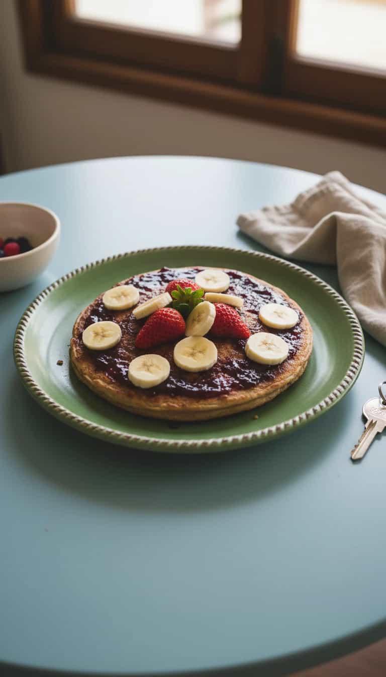 Foto deliciosa de Hot Cakes de Banana pronta para servir - Panquecas & Waffles