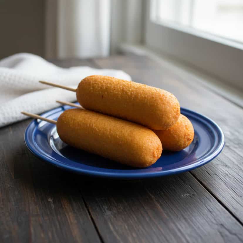 Foto deliciosa de Hot Dog no Palito pronta para servir - Salgadinhos