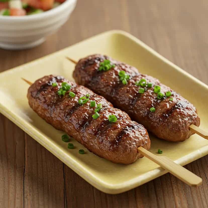 Foto deliciosa de Kafta com Tomates ao Molho de Orégano pronta para servir - Carnes & Frango