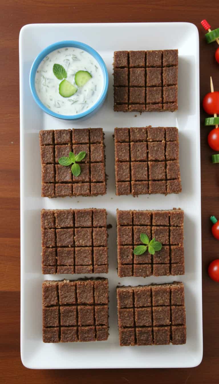Foto deliciosa de Kibe Recheado pronta para servir - Pratos Brasileiros Icônicos