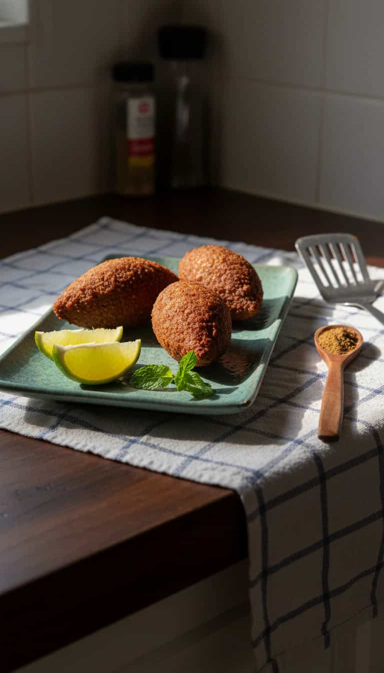 Foto deliciosa de Kibe Tradicional pronta para servir - Carnes & Frango