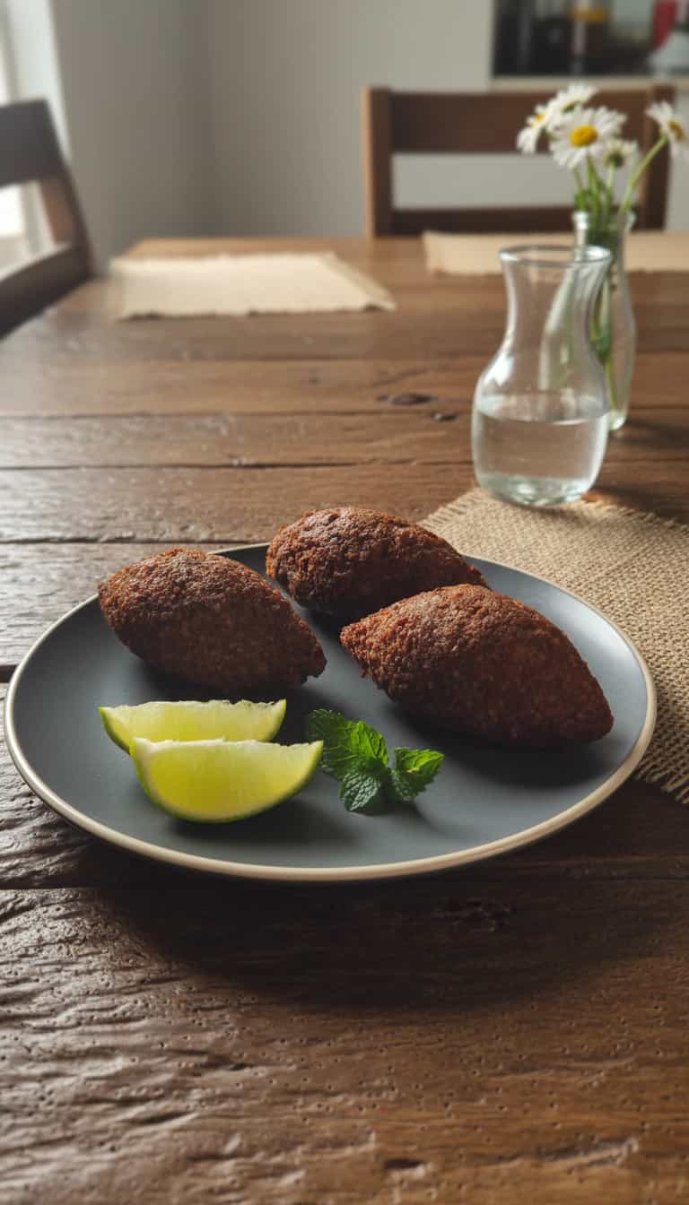 Foto deliciosa de Kibe Tradicional pronta para servir - Carnes & Frango