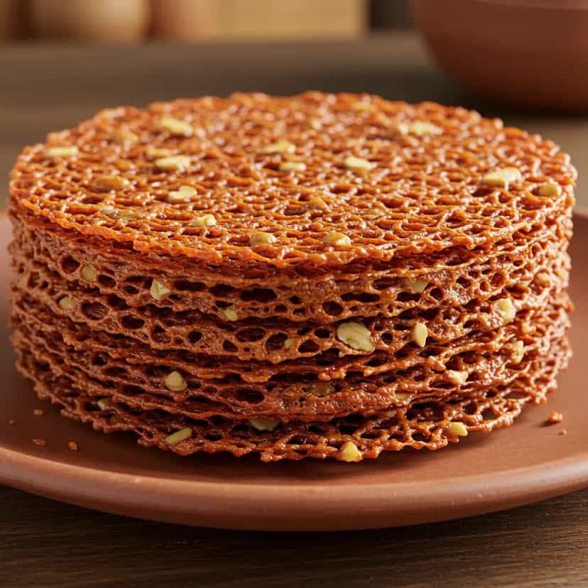 Foto deliciosa de Kunafa: Doce Árabe de Ricota e Nozes pronta para servir - Outras Receitas