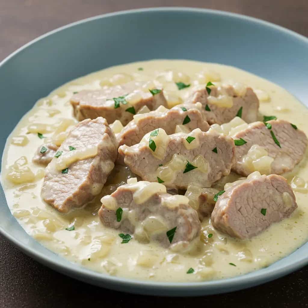 Lagarto ao Creme de Cebola