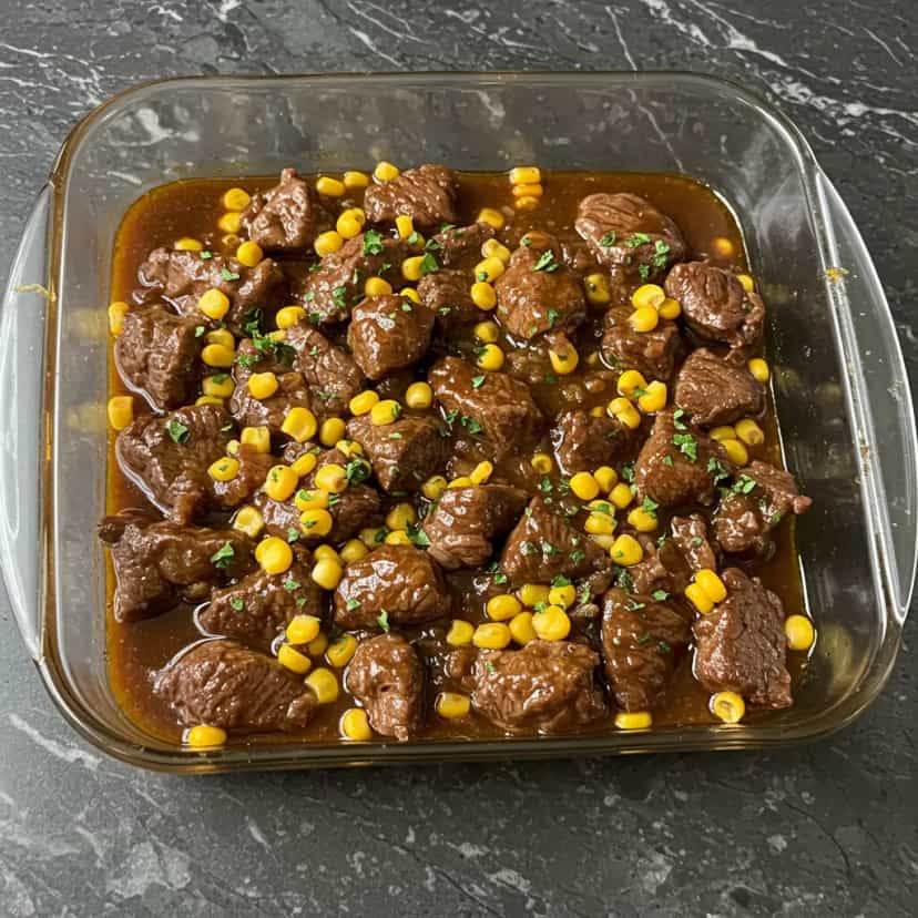 Foto deliciosa de Lagarto ao Molho Bourguignon pronta para servir - Carnes & Frango