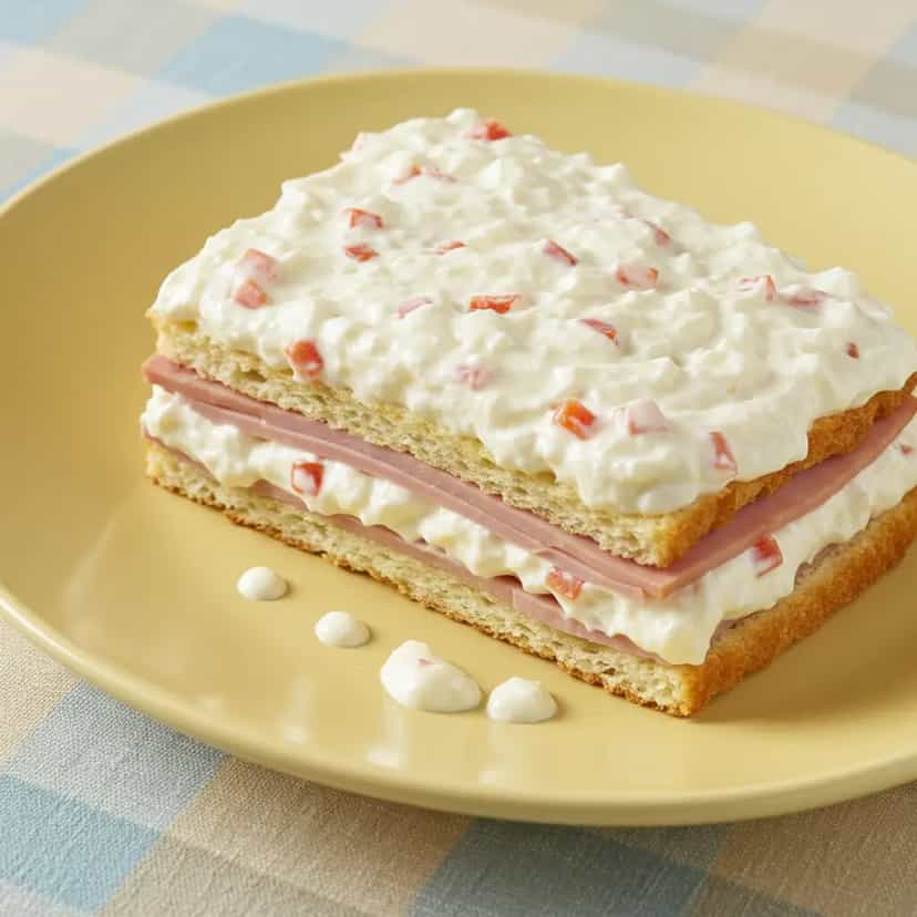 Foto deliciosa de Lanche de Forno Cremoso pronta para servir - Snacks Assados