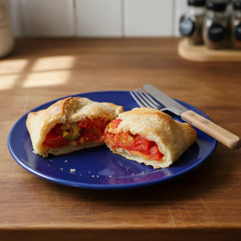Foto deliciosa de Lanche de Pimenta e Mussarela pronta para servir - Salgadinhos