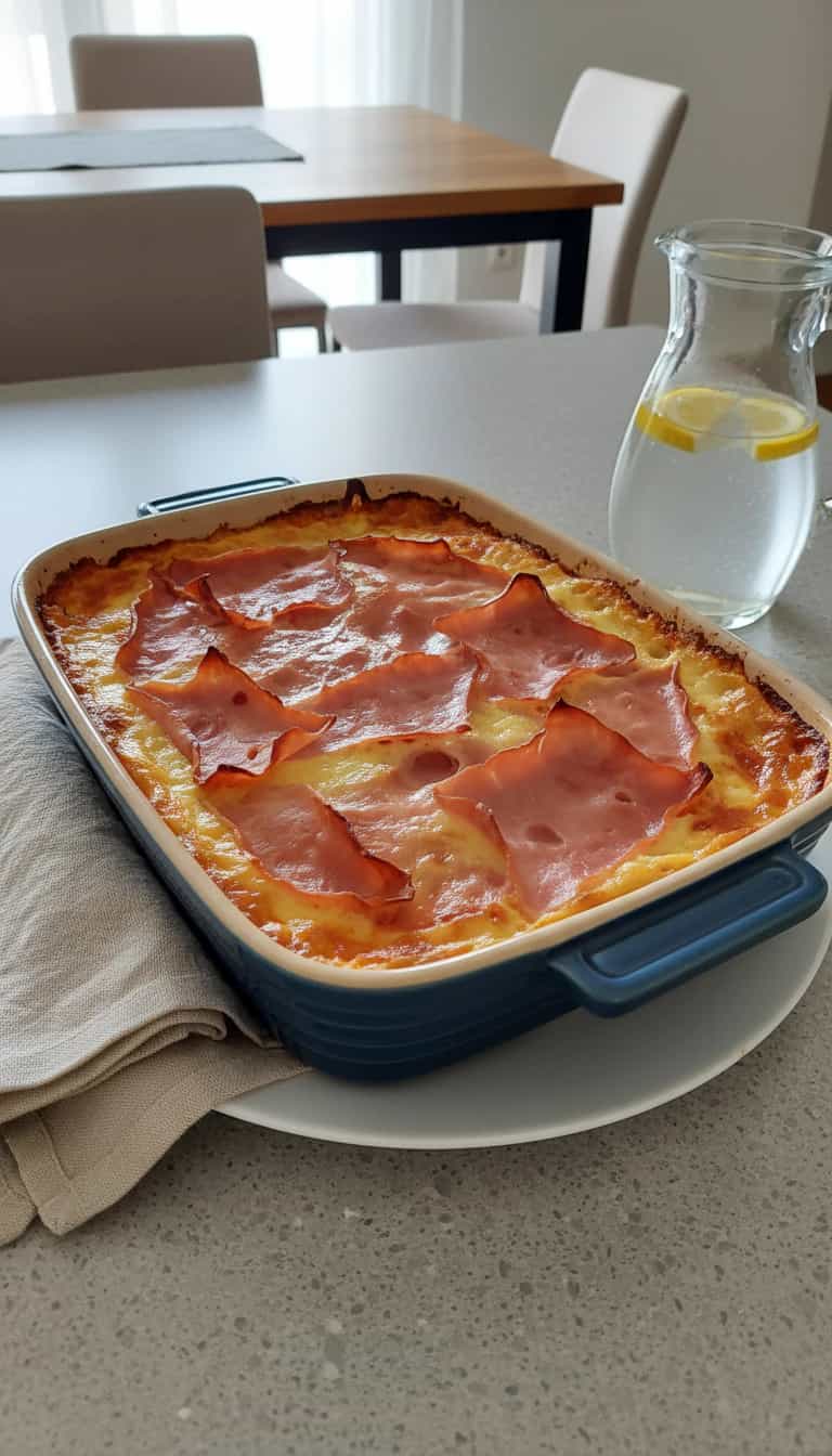 Foto deliciosa de Lasanha à Bolonhesa Simples pronta para servir - Massas & Macarrão