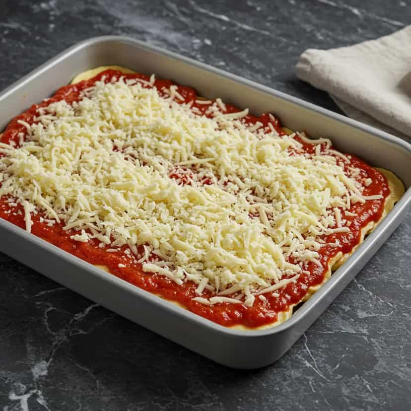 Foto deliciosa de Lasanha à Brasileira pronta para servir - Massas & Macarrão