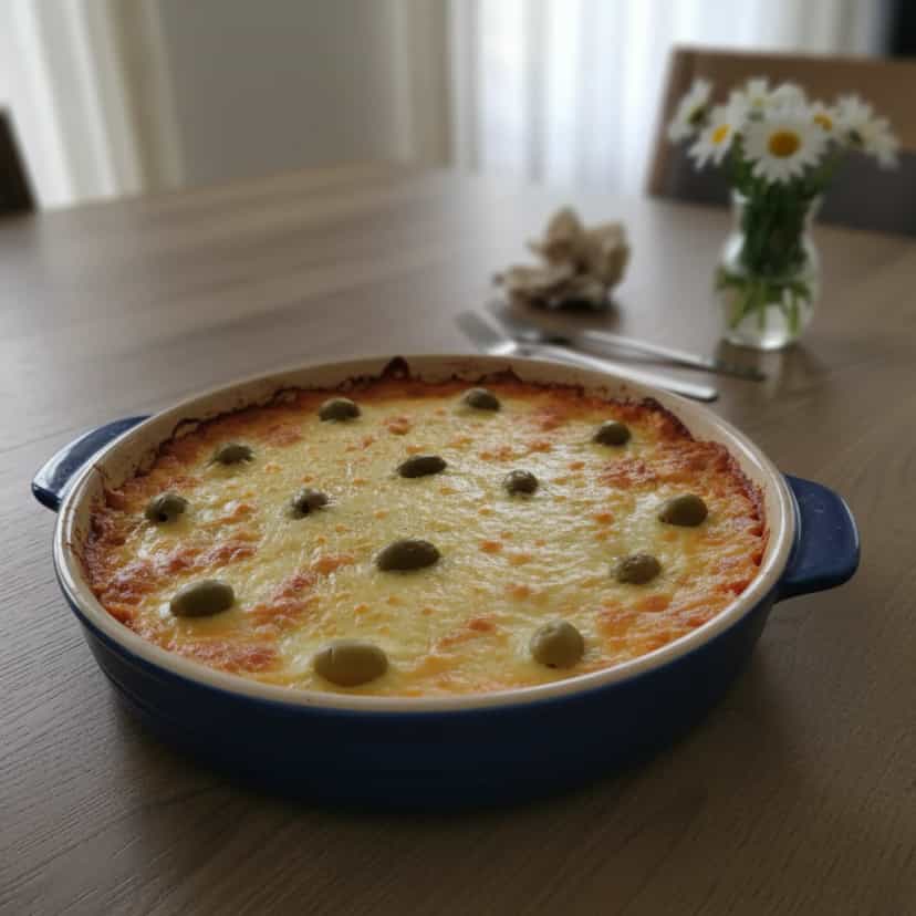 Foto deliciosa de Lasanha cremosa de Bacalhau pronta para servir - Massas & Macarrão
