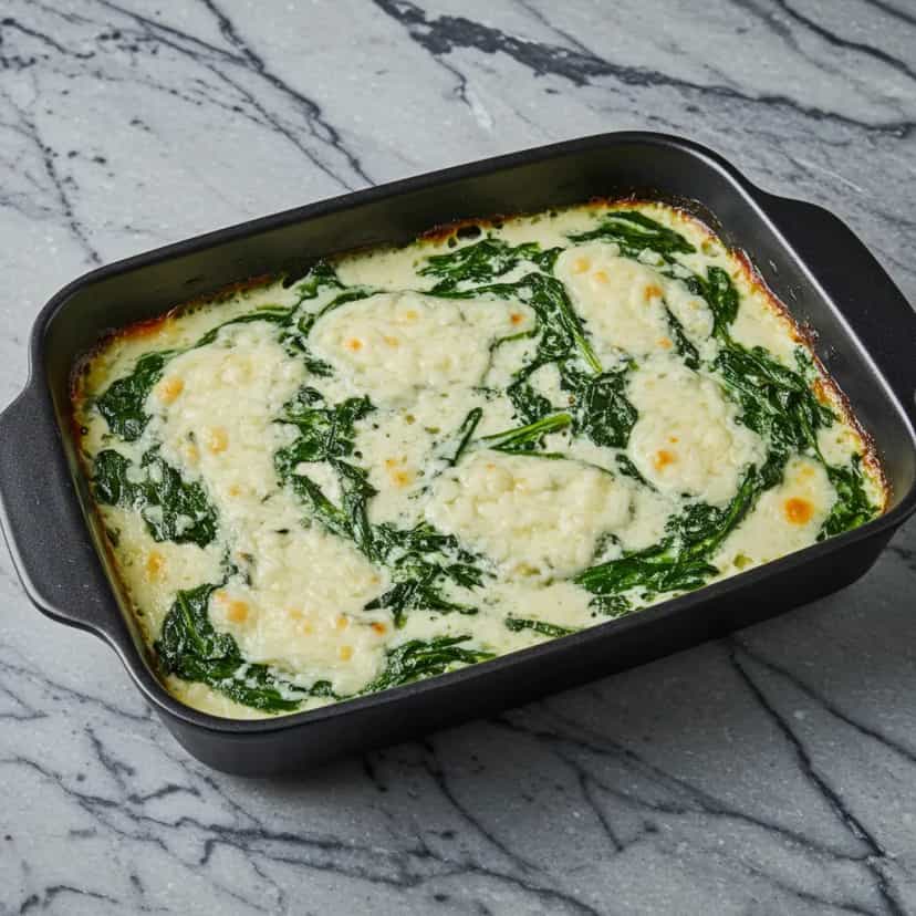 Foto deliciosa de Lasanha Cremosa de Espinafre pronta para servir - Massas & Macarrão