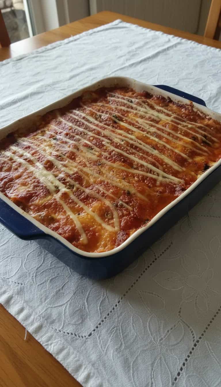 Foto deliciosa de Lasanha de Batatas Cremosa pronta para servir - Massas & Macarrão