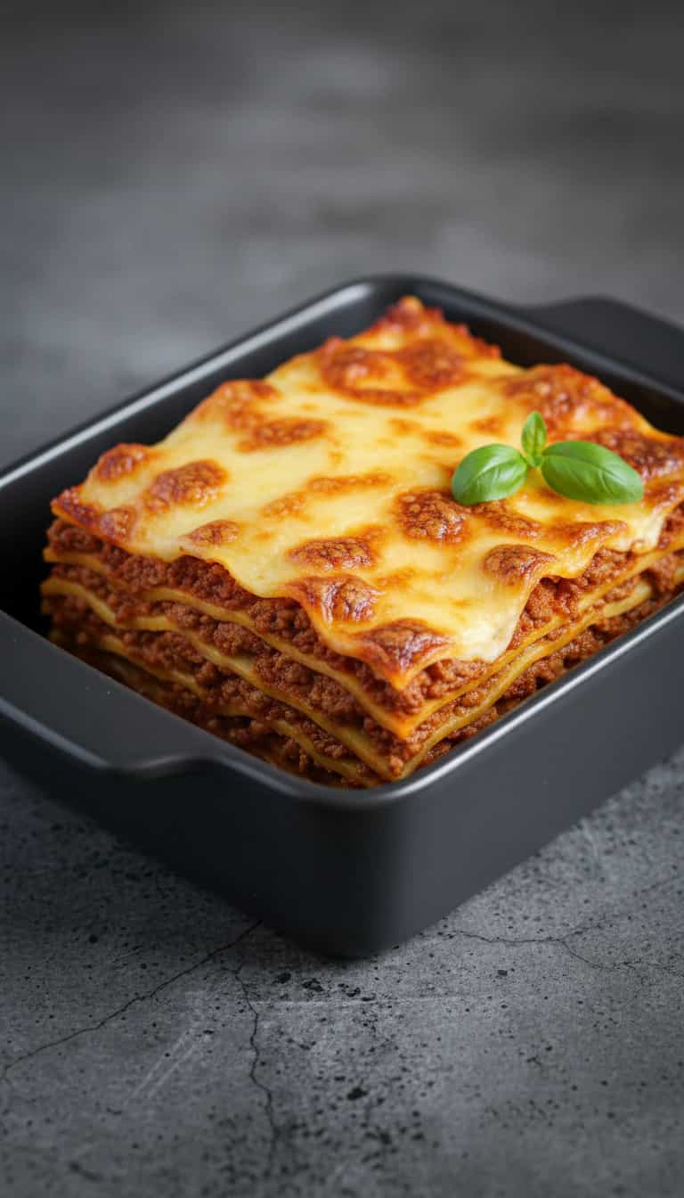 Foto deliciosa de Lasanha de Costela pronta para servir - Massas & Macarrão