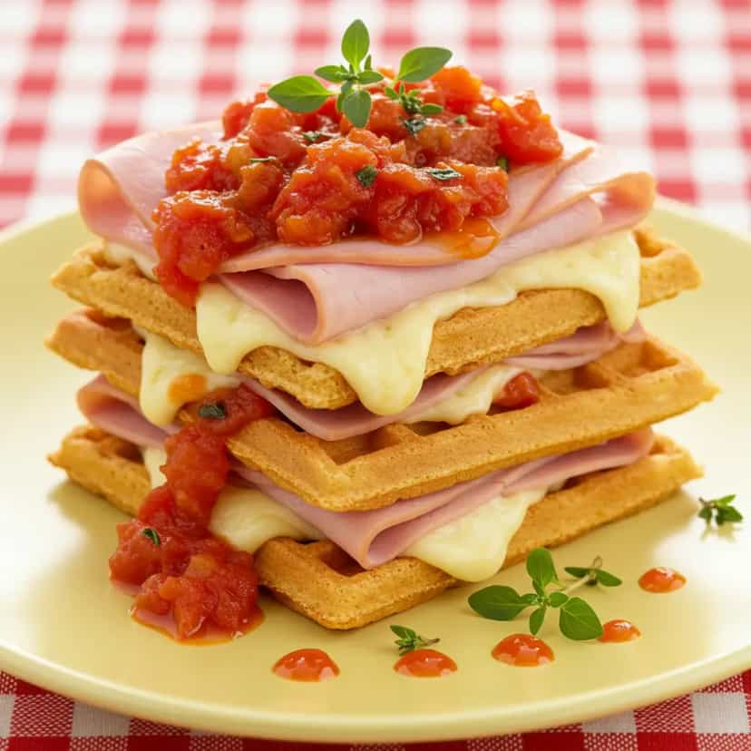 Foto deliciosa de Lasanha de Waffles Forno de Minas pronta para servir - Outras Receitas