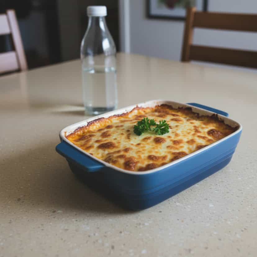 Foto deliciosa de Lasanha Rápida de Macarrão Instantâneo pronta para servir - Outras Receitas