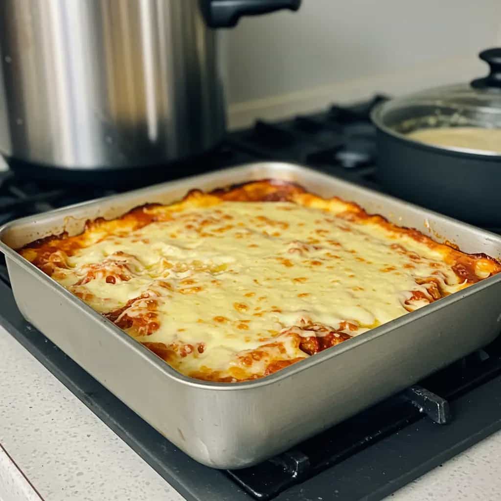 Lasanha rápida de pão