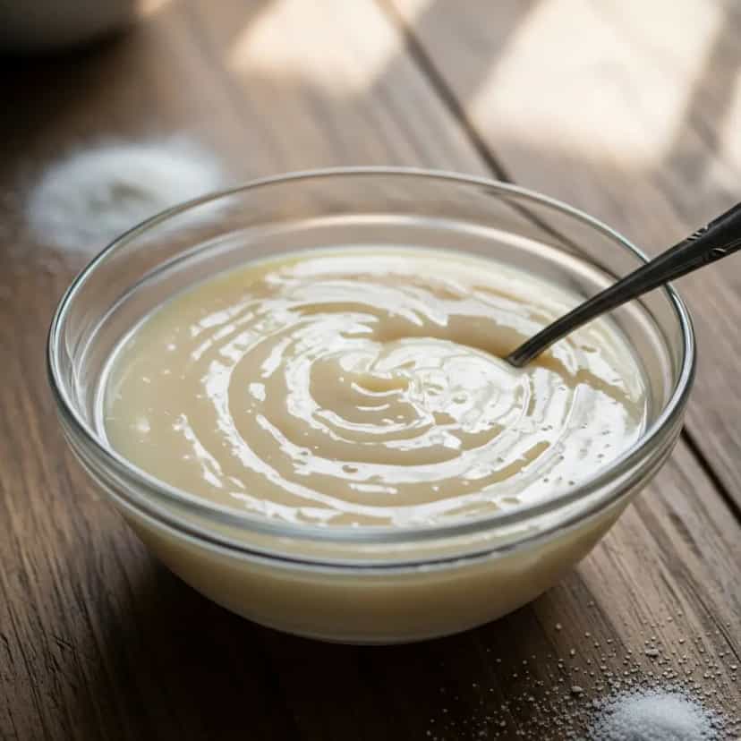 Foto deliciosa de Leite Condensado de Coco Caseiro pronta para servir - Veganas